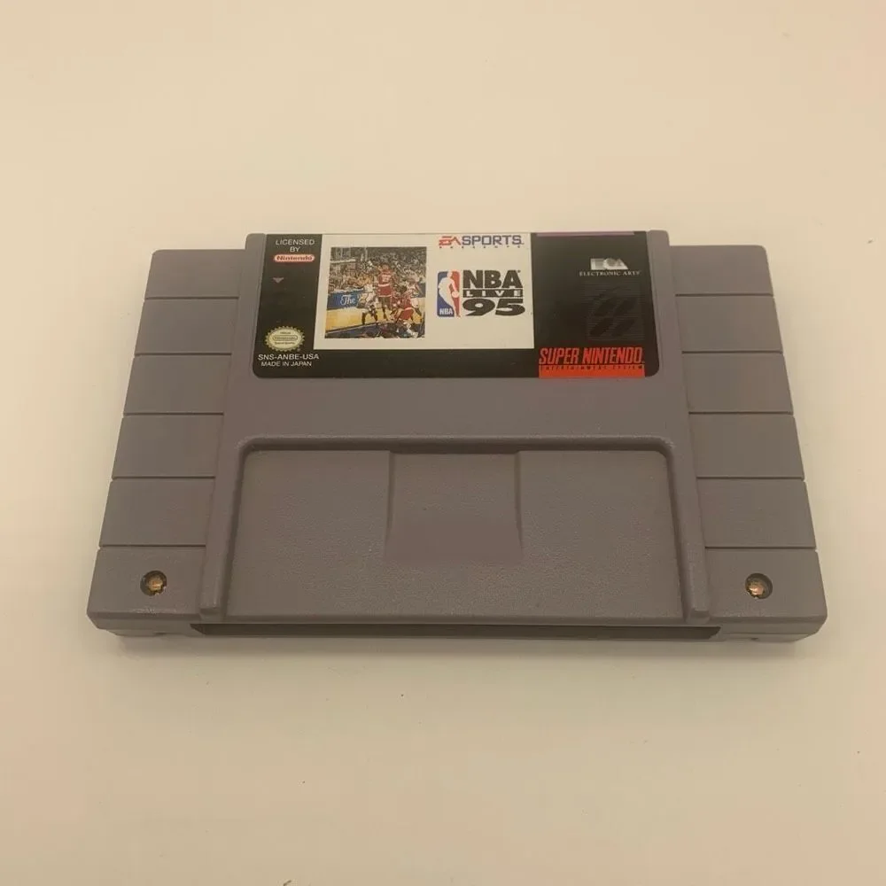 NBA Live 95 (Super Nintendo Entertainment System, 1994) Tested and Working